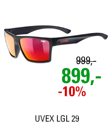 UVEX LGL 29, BLACK MAT/MIR. RED (2213) 2021