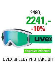 UVEX SPEEDY PRO TAKE OFF, white-green/ltm green S5538231726