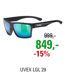 UVEX LGL 29, BLACK MAT/ MIR. GREEN (2215) 2021