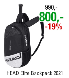 HEAD Elite Backpack Black/White 2021