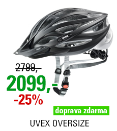 UVEX OVERSIZE, BLACK MAT-SILVER 2021