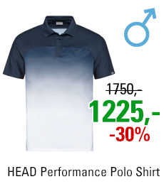 HEAD Performance Polo Shirt Men Dark Blue/Infinity Blue