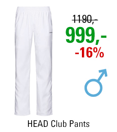 HEAD Club Pants Men White