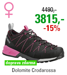 Dolomite Crodarossa Black/Fluo Pink