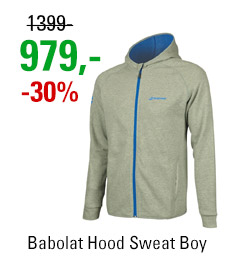 Babolat Hood Sweat Boy Core Grey