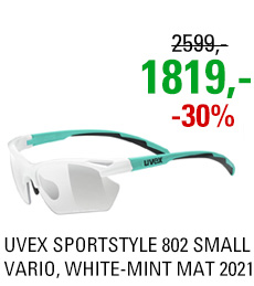 UVEX SPORTSTYLE 802 SMALL VARIO, WHITE-MINT MAT (8701) 2021