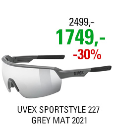 UVEX SPORTSTYLE 227, GREY MAT (5516) 2021