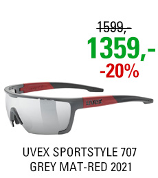 UVEX SPORTSTYLE 707, GREY MAT-RED (5316) 2021