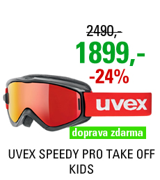 UVEX SPEEDY PRO TAKE OFF, black red/litemirror red S5538232026