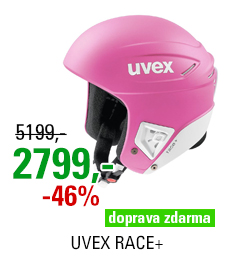 UVEX RACE+ pink-white mat S566172900