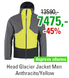 Head Glacier Jacket Men Anthracite/Yellow