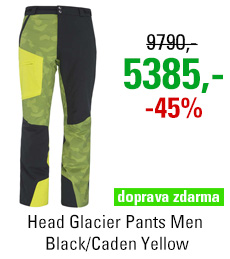 Head Glacier Pants Men Black/Caden Yellow